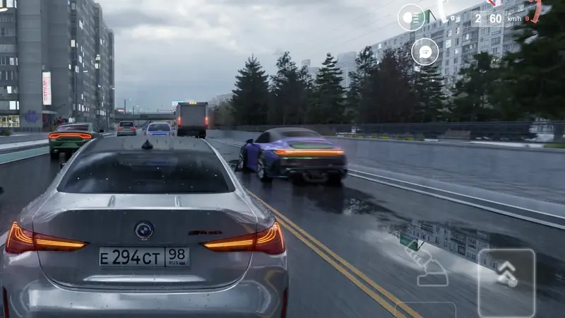 A taxi mission pickup in Traffic Racer Russian