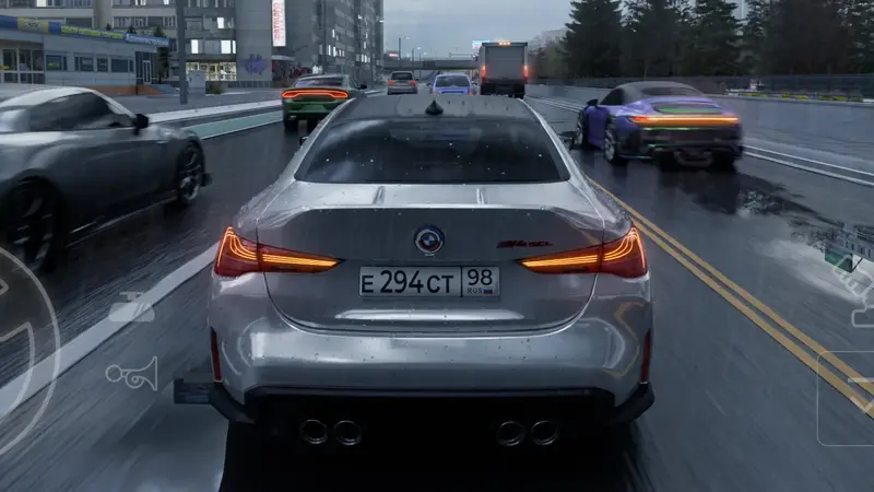 Traffic Racer Russian running on a budget Android phone